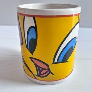 Vintage Tweety Bird Mug Looney Tunes Gibson Yellow 2000